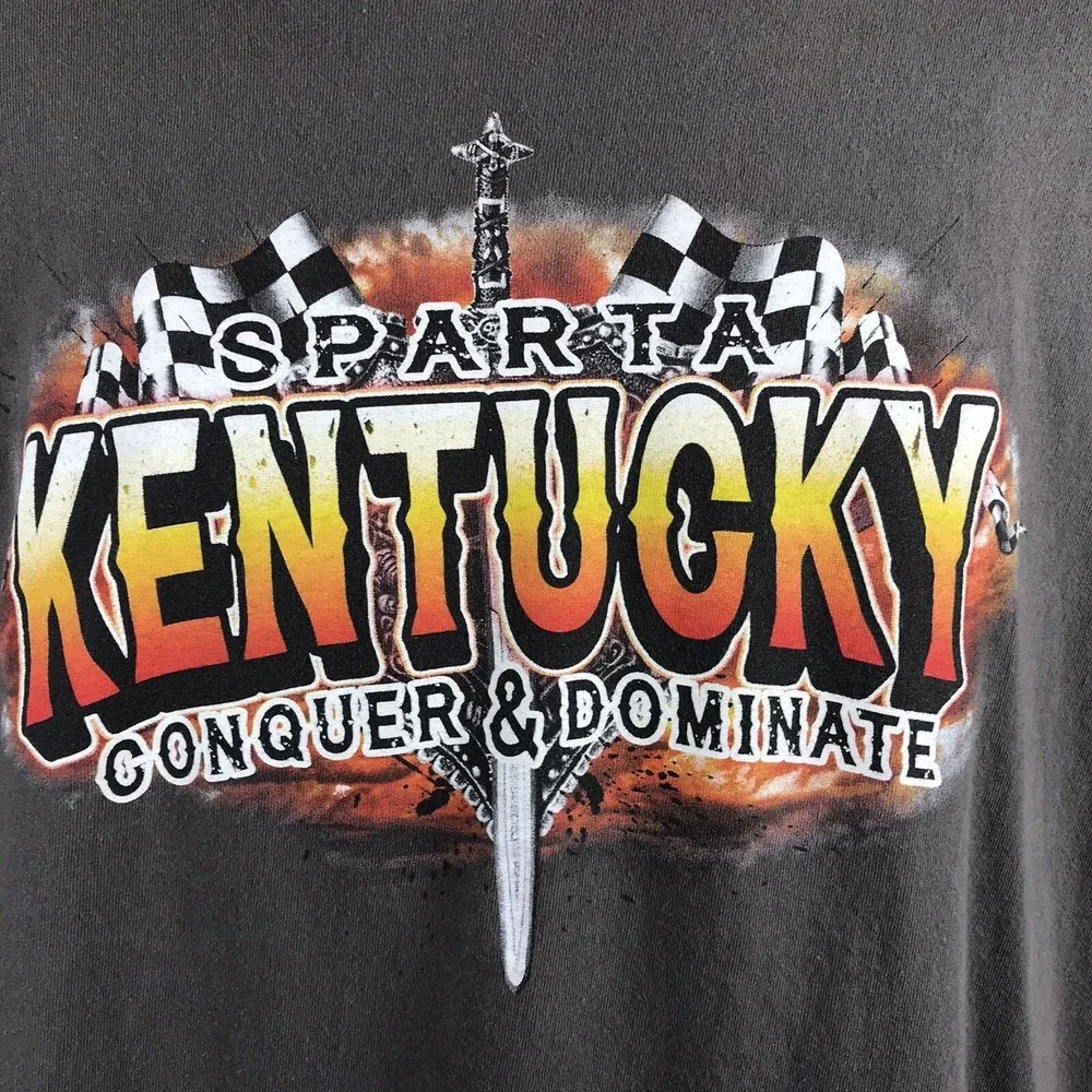 2018 Sparta Kentucky Gladiators of Speed Shirt Men XL Racing Cars Graphic Tee - Picture 3 of 5